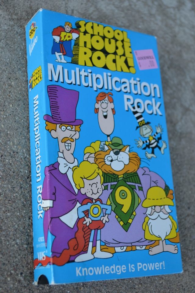 School House Rock Multiplication Rocks VHS